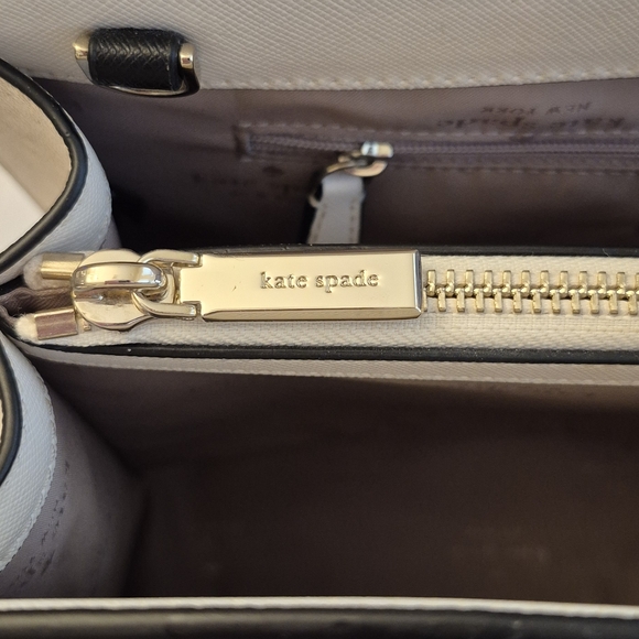 Kate Spade New York Perry Med Satchel Saffiano Leather Crossbody Bag - Picture 9 of 11